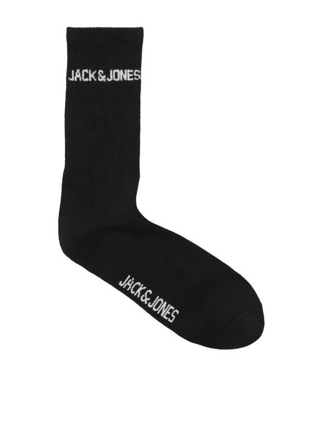 JACK & JONES Black Pack:Black - Black 3 Pack Of Crew Socks for Men | Best Price UAE